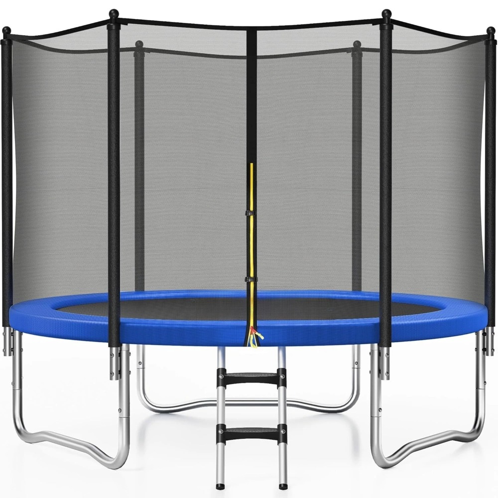 Outdoor Furniture - 8-Fuß-Outdoor-Freizeittrampolin mit Sicherheitsnetz, rostfreier Rahmenkonstruktion, individuell