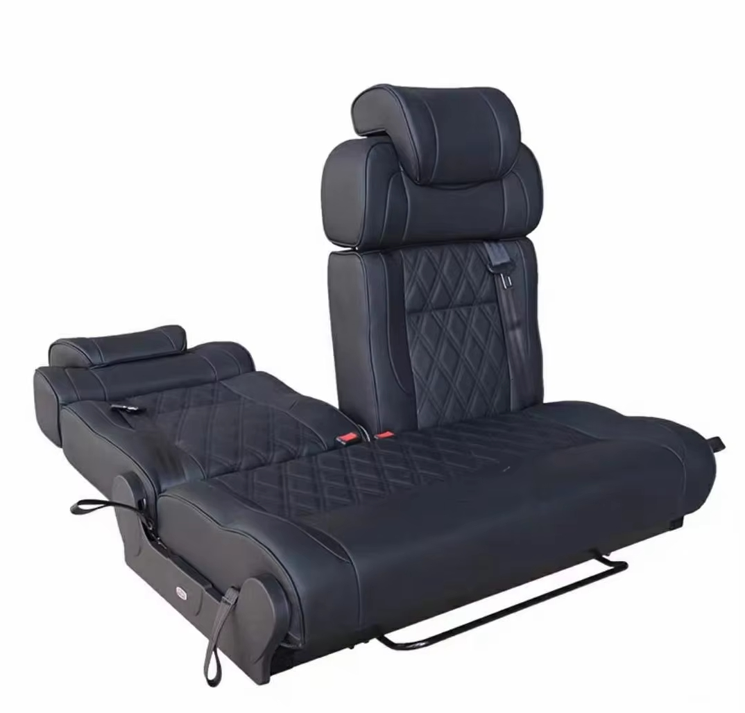 Sofas - Komfortables Klappbares Wohnmobil-Sofa-Bett mit 2 Passagiersitzen