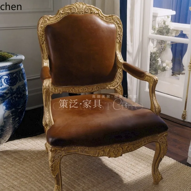 Sofas - TQH7.2 Schreibtischstuhl Vintage Distressed Sessel im