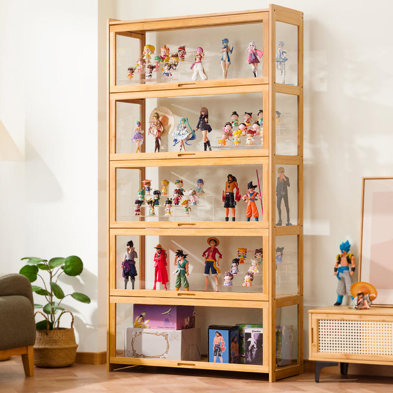 Storage - Großer transparenter Acryl-Vitrinenschrank für Figuren, Modellspielzeug-Aufbewahrungsschrank,