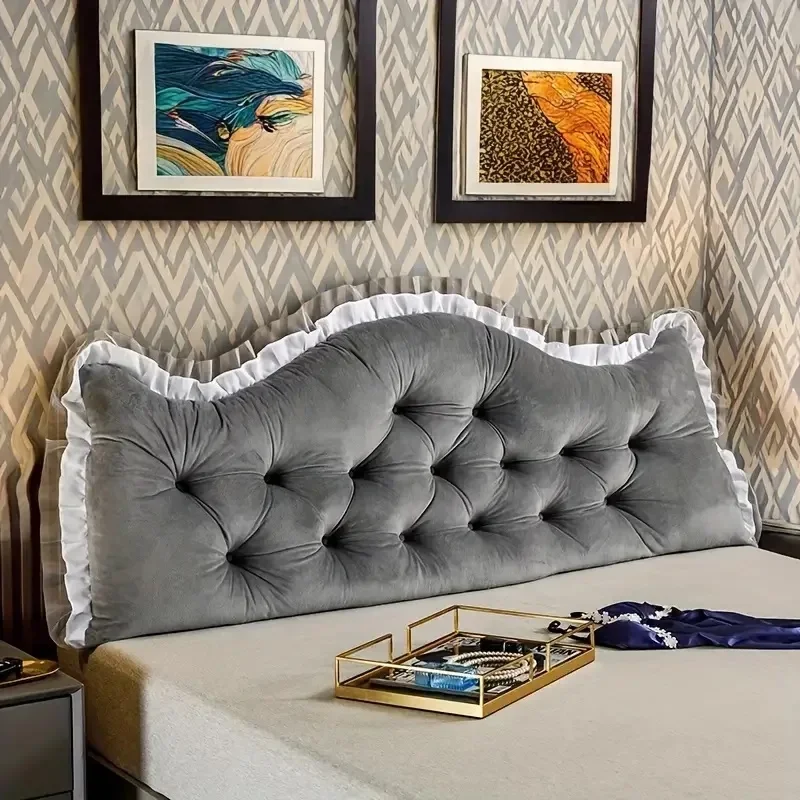 Headboard Cushion Backrest Tatami - Tatami-Plüschkissen, weiche Spitze, Kopfteil, Nackenlesekissen, Körper,