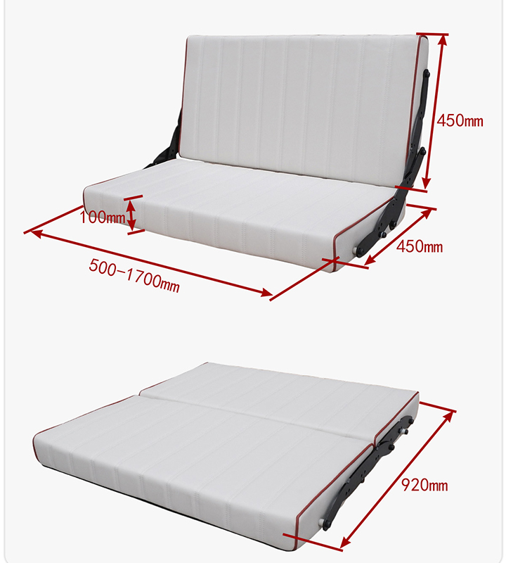 Sofas - AutoLiuma L107 Wandmontiertes Klappsofa 67 Zoll