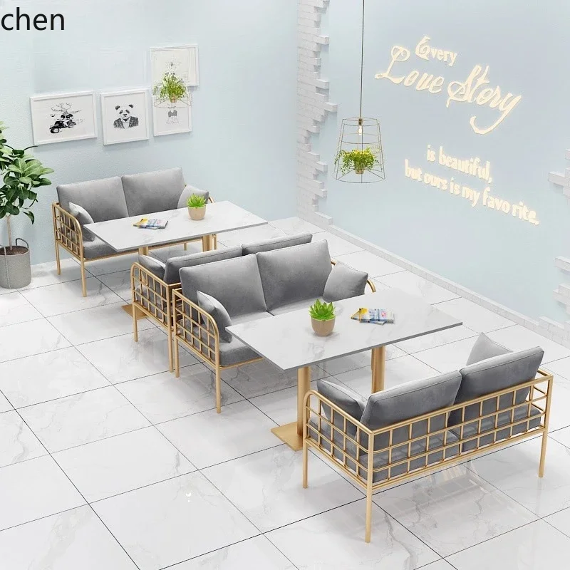 Sofas - TQH7.2 Karten-Sitzsofa Internet-Berühmtheit Snack-Milchtee-Laden Café Restaurant