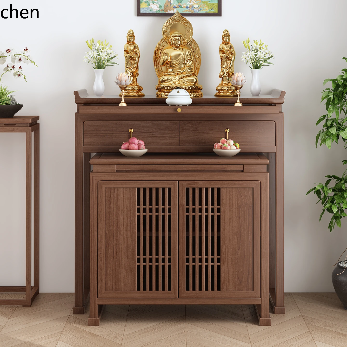 Tables - r5.20 Kirschholz-Opfergabentisch Shentai Haushalts-Opfergabentisch aus Massivholz