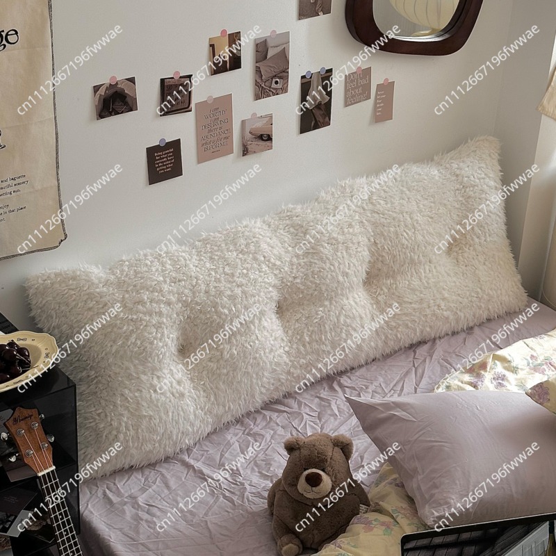 Headboard Cushion Backrest Tatami - Plüschiges Kopfteil-Stützkissen: Luxuriöse Rückenlehne, weich gepolstertes