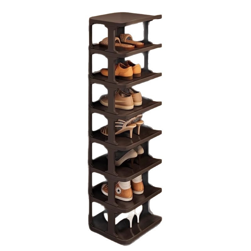 Shoe Rack Cabinet Narrow Entryway - Vertikaler Schmaler Schuhregal mit Mehreren Ebenen
