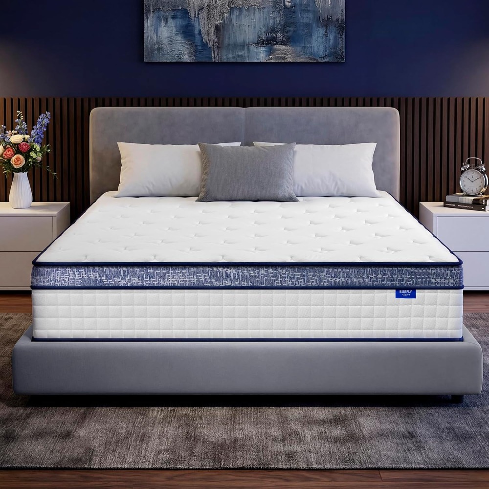 Memory Foam Mattress In A Box Queen - Queen-Matratze, 12 Zoll Hybrid-Matratze in Queen-Größe