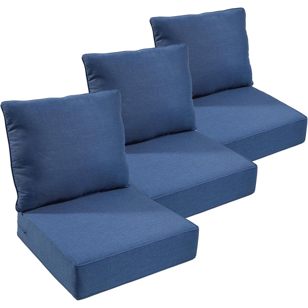 Outdoor Furniture - Outdoor-Möbelkissen, 6 Zoll dicke Sitzkissen, wasserdicht,