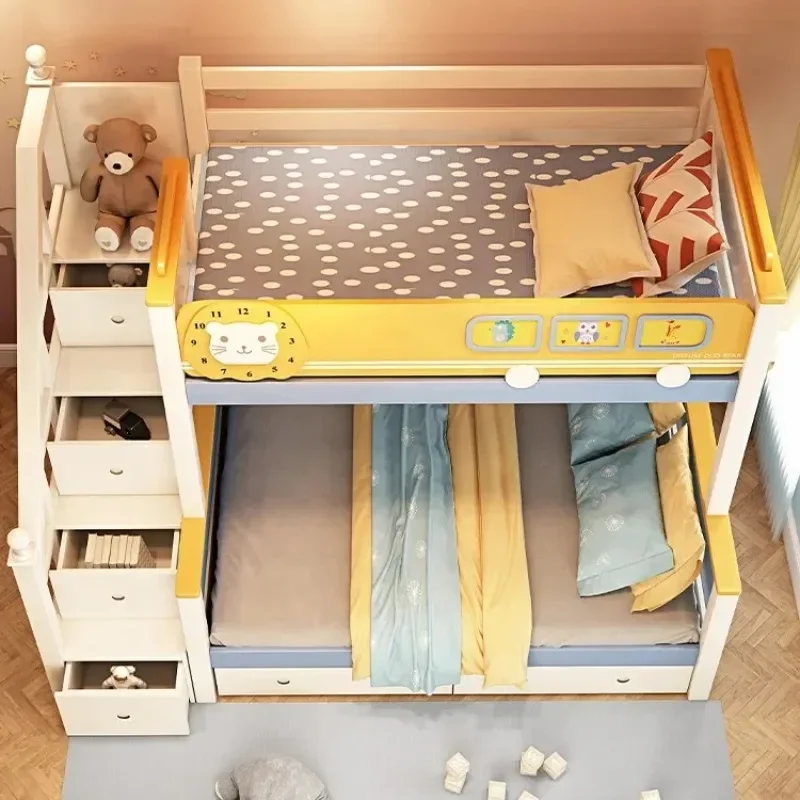 Holz-Loft-Etagenbett für Kinde – Bunk Bed With Stairs And Slide Bewertung und Preis