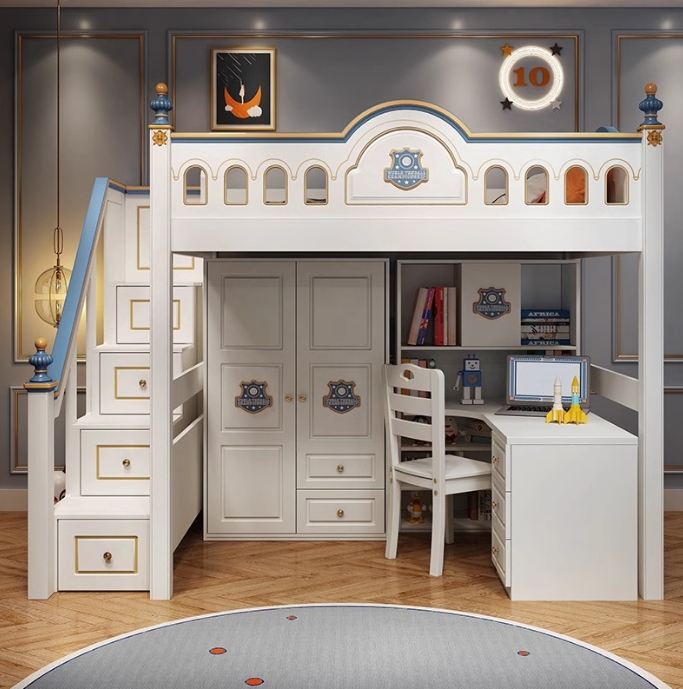 Kinderzimmer Prinzessinnen-Hol – Bunk Bed With Stairs And Slide Bewertung und Preis