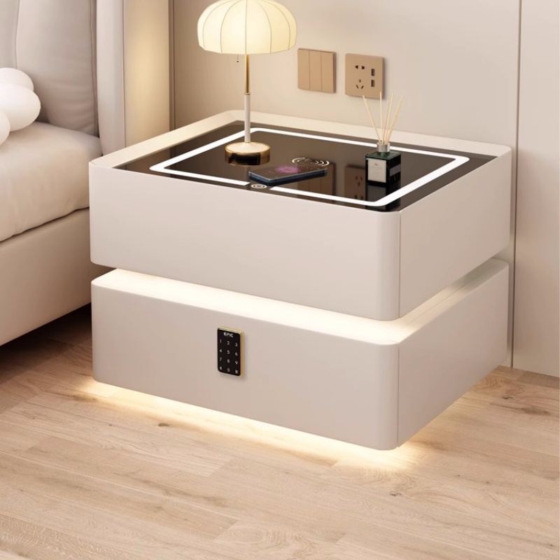 Intelligenter Nachttisch aus m – Solid Wood Nightstand 2 Drawers Bewertung und Preis