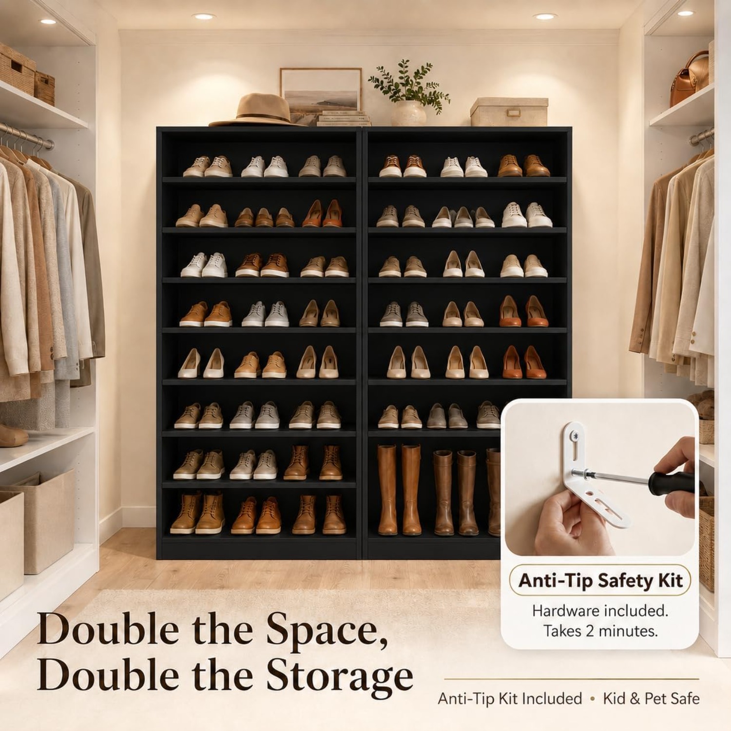 9-stufiger hoher Schuhschrank  – Shoe Rack Cabinet Narrow Entryway Bewertung und Preis