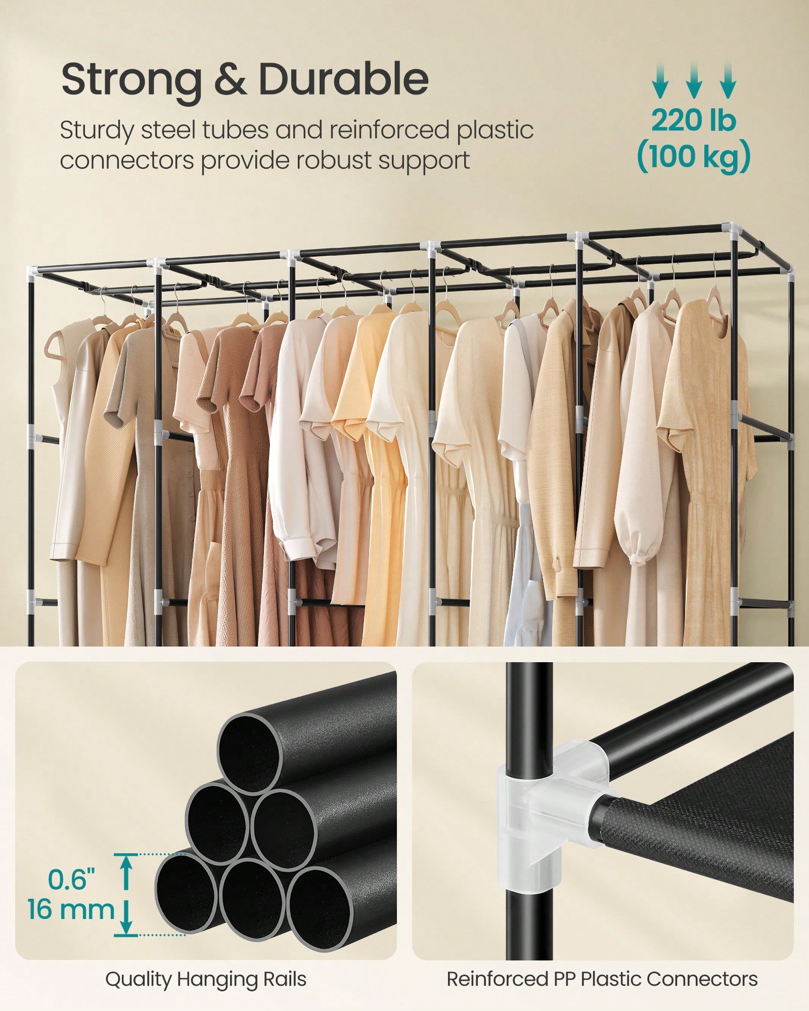 83 Zoll extra großer tragbarer – Wardrobe Closet Portable Fabric Cover Bewertung und Preis