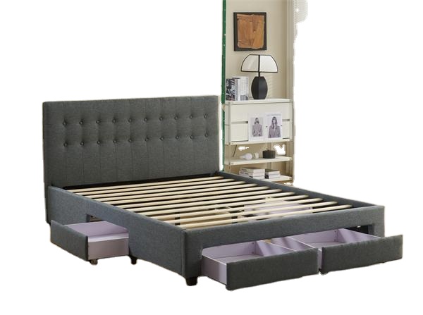 Modernes Doppelbettgestell mit – King Size Bed Frame With Storage Drawers Bewertung und Preis