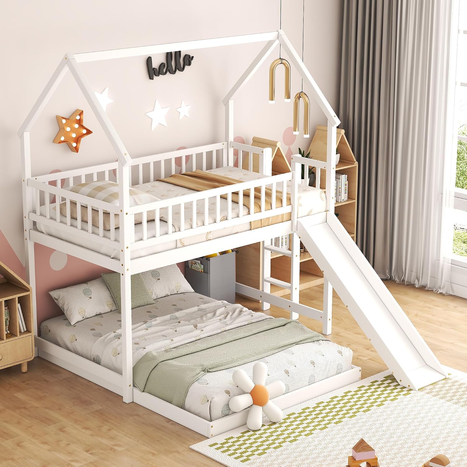 Hausförmiges Etagenbett mit Tr – Bunk Bed With Stairs And Slide Bewertung und Preis