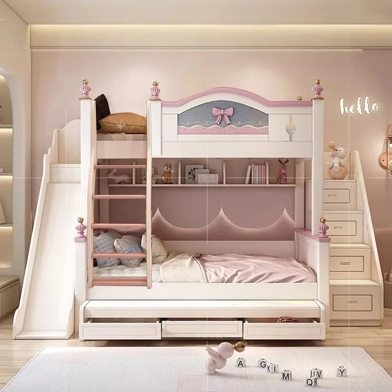 Günstiges, maßgeschneidertes E – Bunk Bed With Stairs And Slide Bewertung und Preis