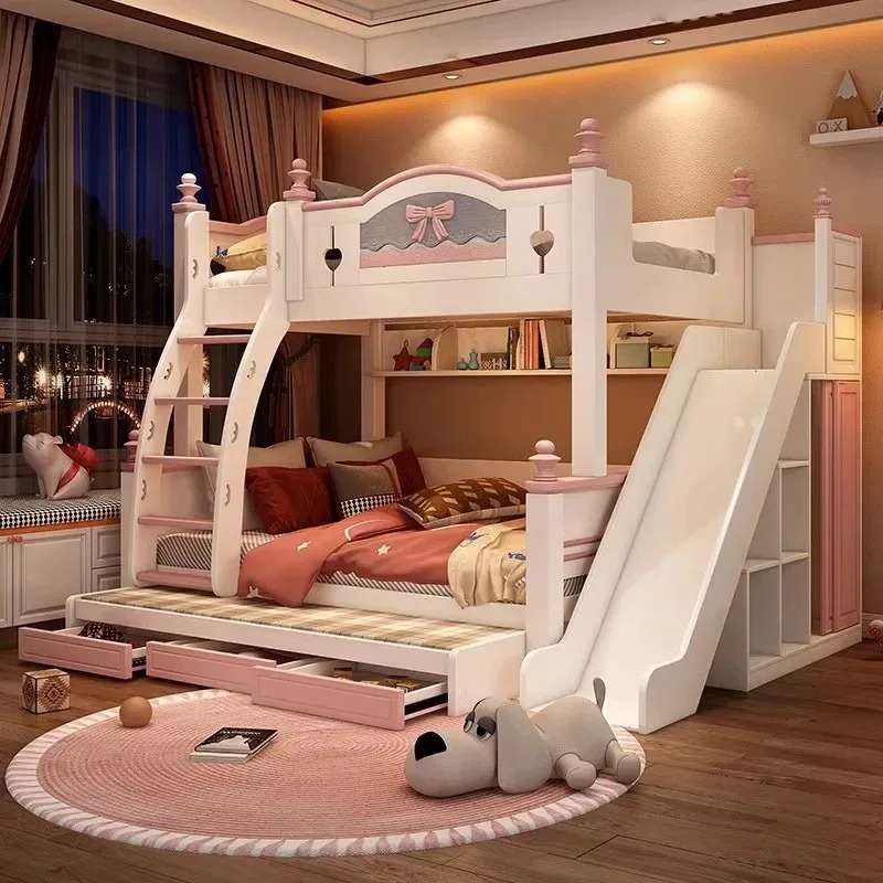 Günstiges, maßgeschneidertes E – Bunk Bed With Stairs And Slide Bewertung und Preis