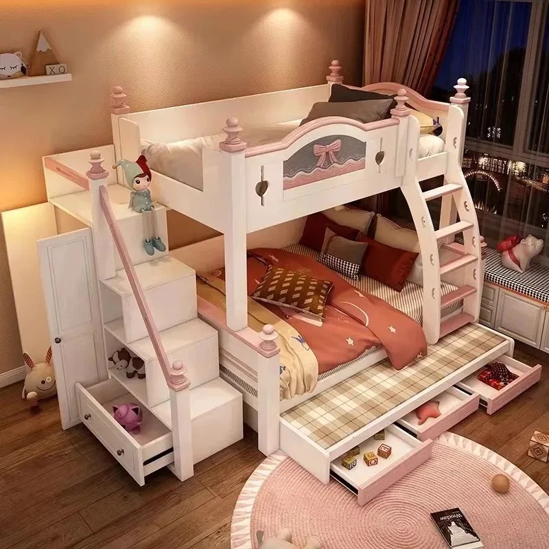 Günstiges, maßgeschneidertes E – Bunk Bed With Stairs And Slide Bewertung und Preis
