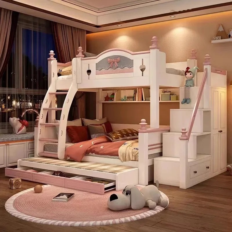 Günstiges, maßgeschneidertes E – Bunk Bed With Stairs And Slide Bewertung und Preis