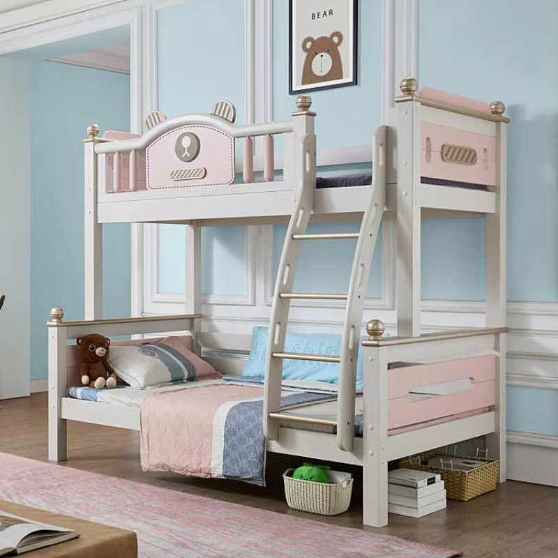 Modernes Einfaches Massivholz  – Bunk Bed With Stairs And Slide Bewertung und Preis