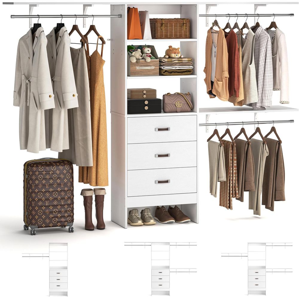 8T Schranksystem, 96'' Schrank – Bedroom Furniture Bewertung und Preis