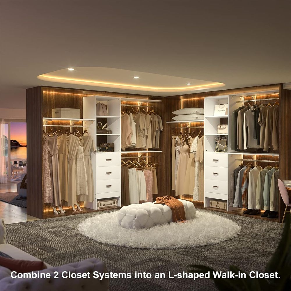 8T Schranksystem, 96'' Schrank – Bedroom Furniture Bewertung und Preis