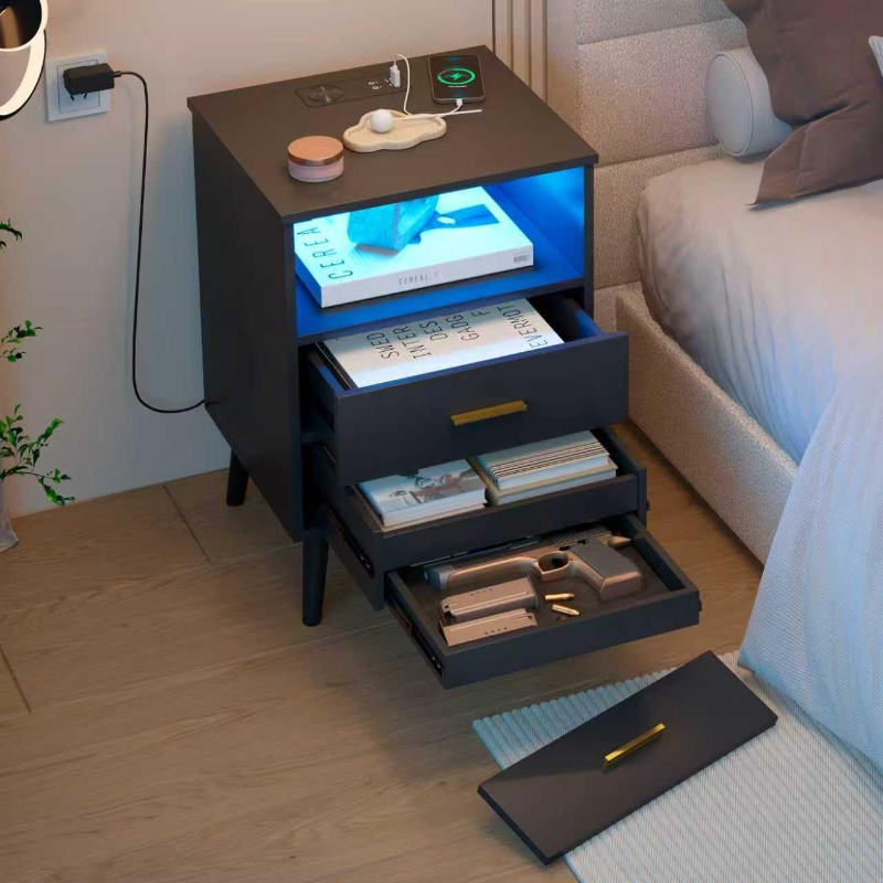 Nachttisch mit Schublade, aufl – Solid Wood Nightstand 2 Drawers Bewertung und Preis