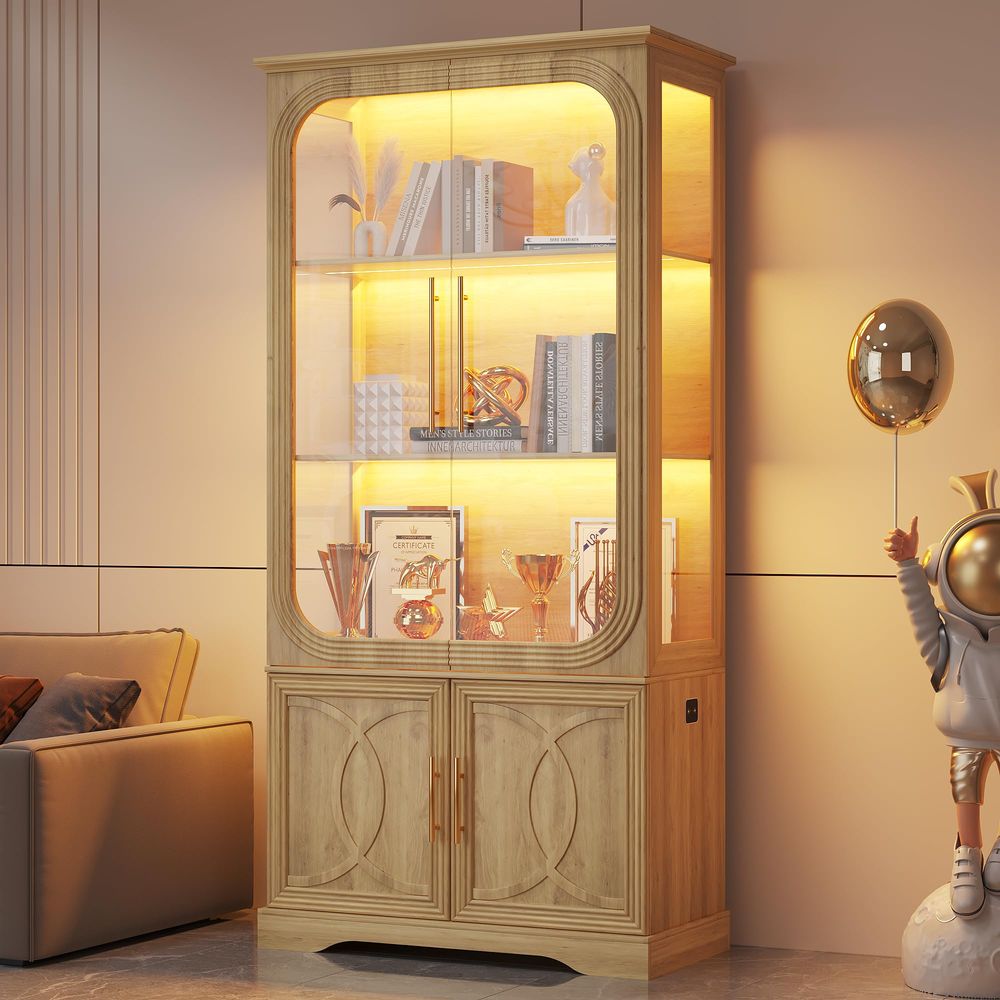 Vitrine mit Glastüren und Aufb – Storage Bewertung und Preis