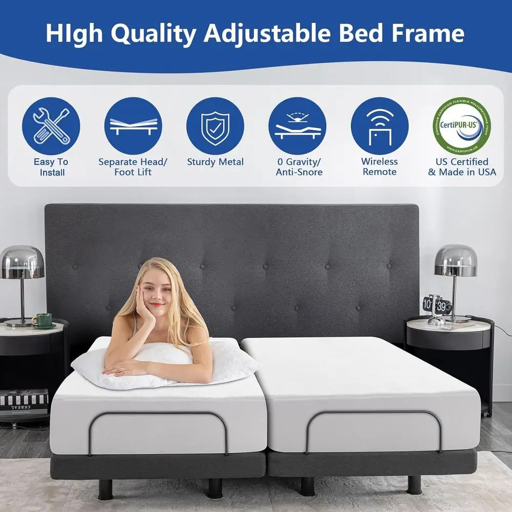 Elektrisch verstellbares Queen – Memory Foam Mattress In A Box Queen Bewertung und Preis