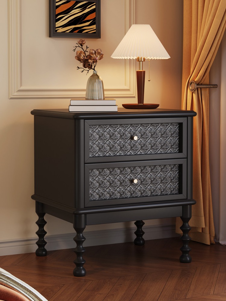 Vintage-Nachttische, bedruckte – Solid Wood Nightstand 2 Drawers Bewertung und Preis