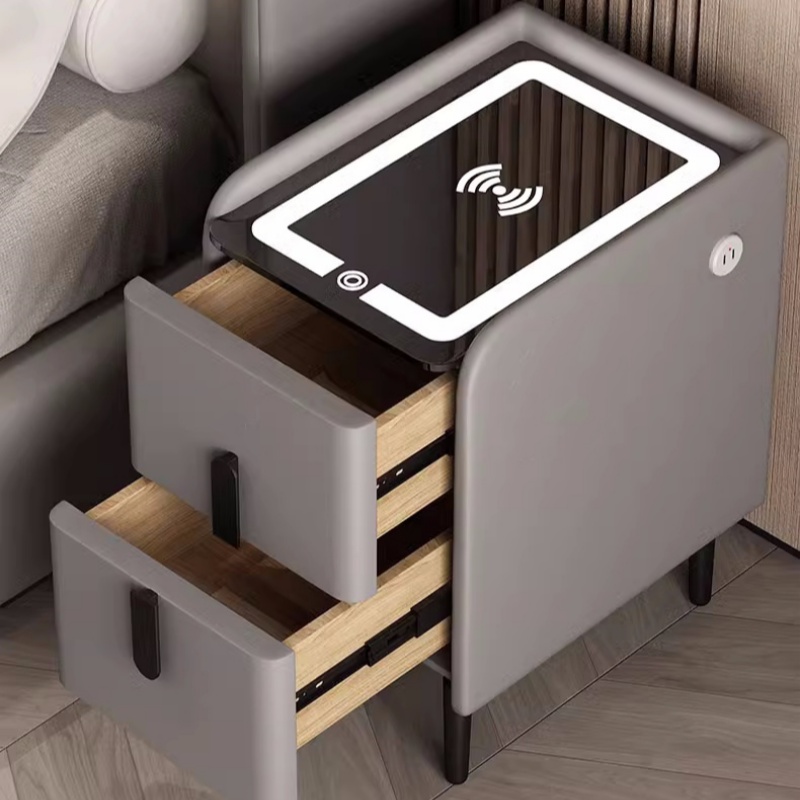 Nordischer Stil, intelligenter – Solid Wood Nightstand 2 Drawers Bewertung und Preis