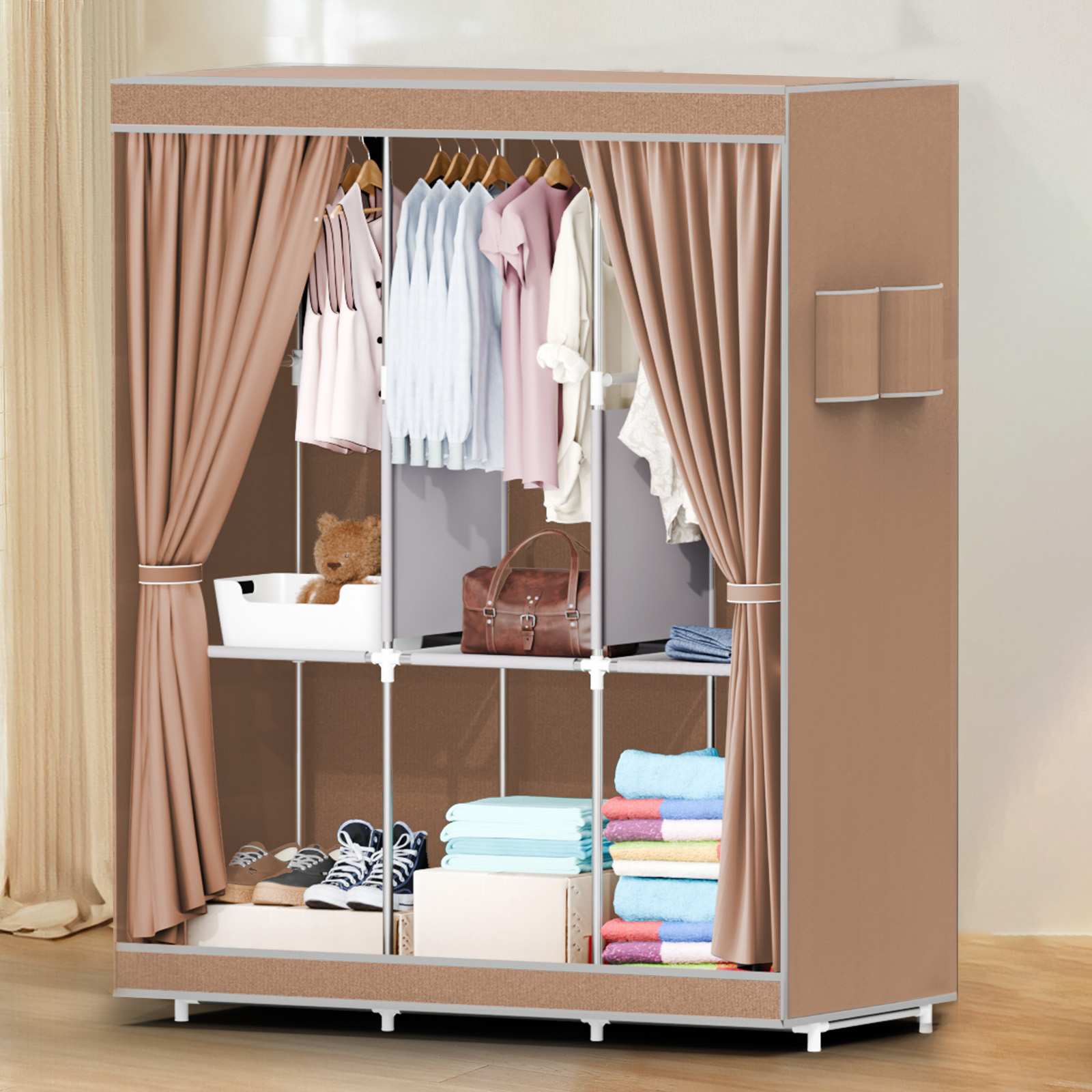51 Zoll tragbarer Schrank Klei – Wardrobe Closet Portable Fabric Cover Bewertung und Preis