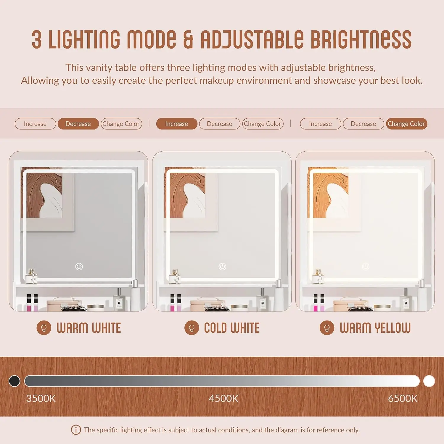 INTERGREAT Schminktisch mit Be – Dressing Table Vanity With Lighted Mirror Bewertung und Preis