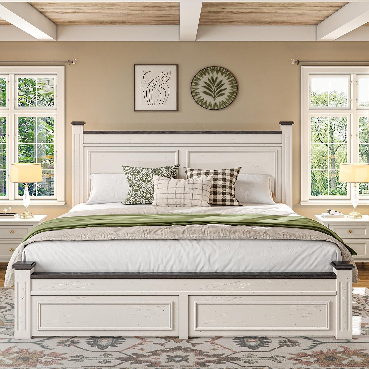 Kingsize-Bettgestell mit 51 Zo – King Size Bed Frame With Storage Drawers Bewertung und Preis