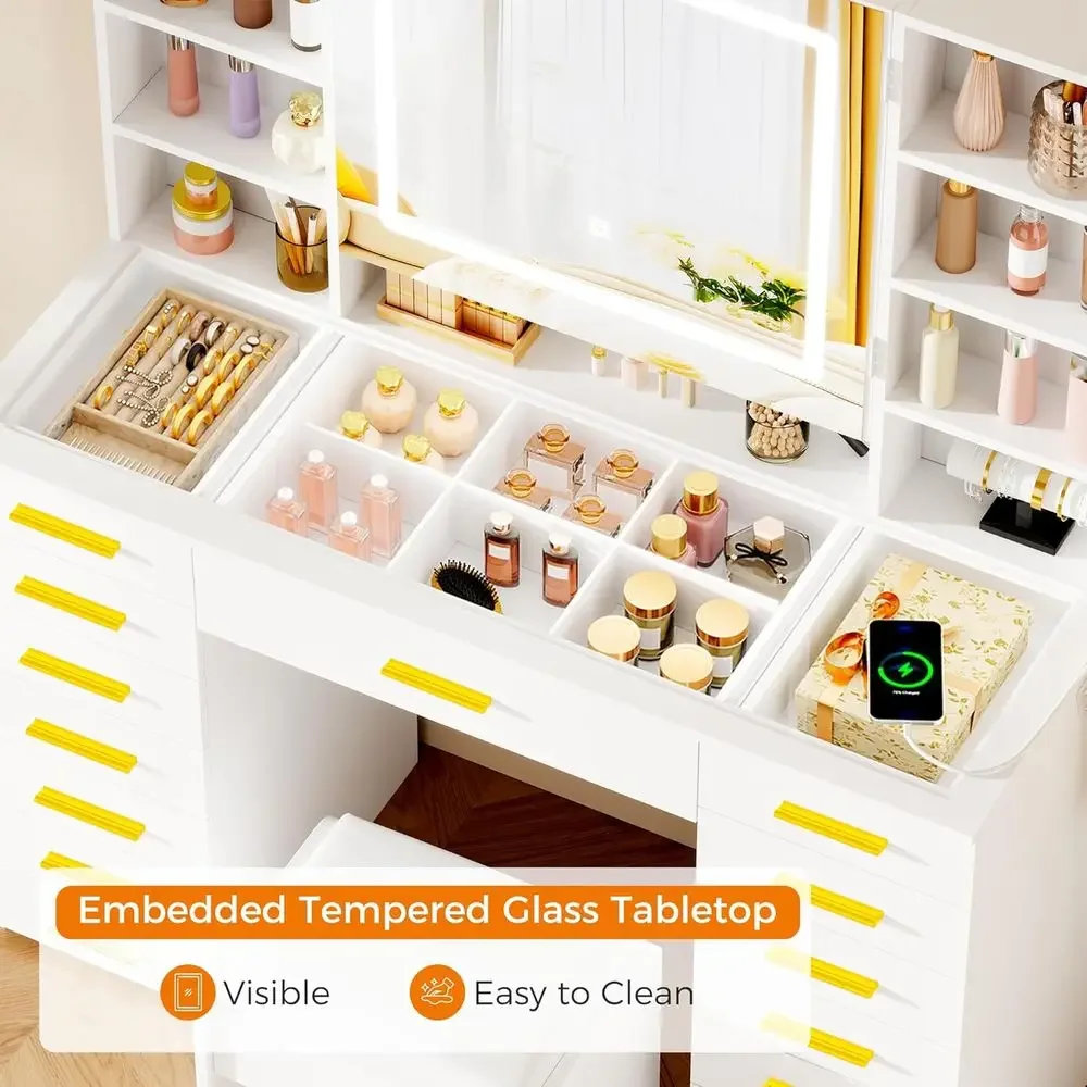 LED-beleuchteter Schminktisch  – Dressing Table Vanity With Lighted Mirror Bewertung und Preis