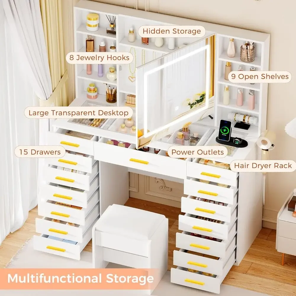 LED-beleuchteter Schminktisch  – Dressing Table Vanity With Lighted Mirror Bewertung und Preis