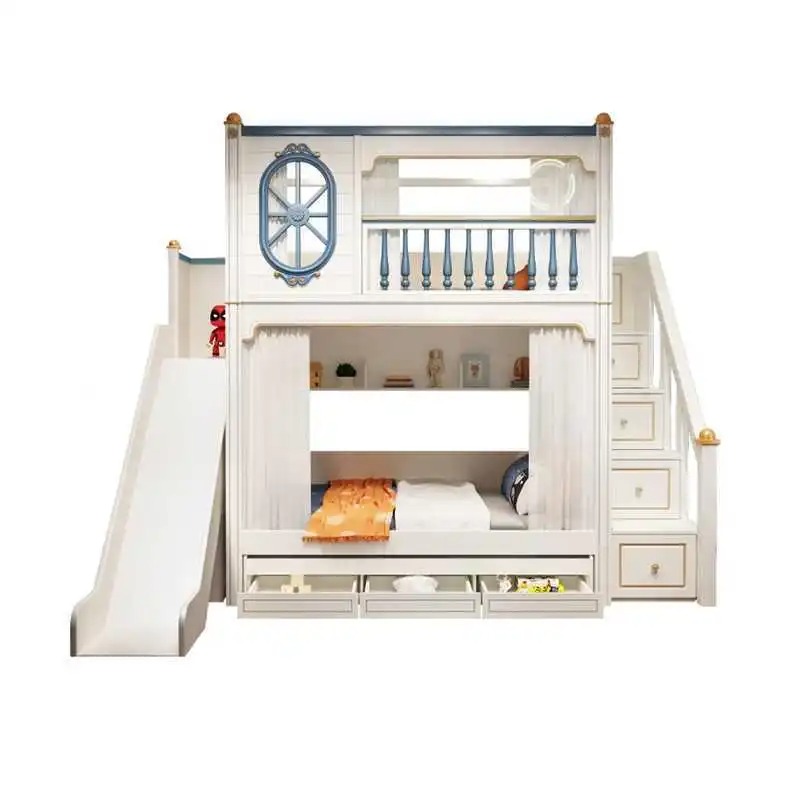 -Für Luxus-Etagenbetten für Ki – Bunk Bed With Stairs And Slide Bewertung und Preis