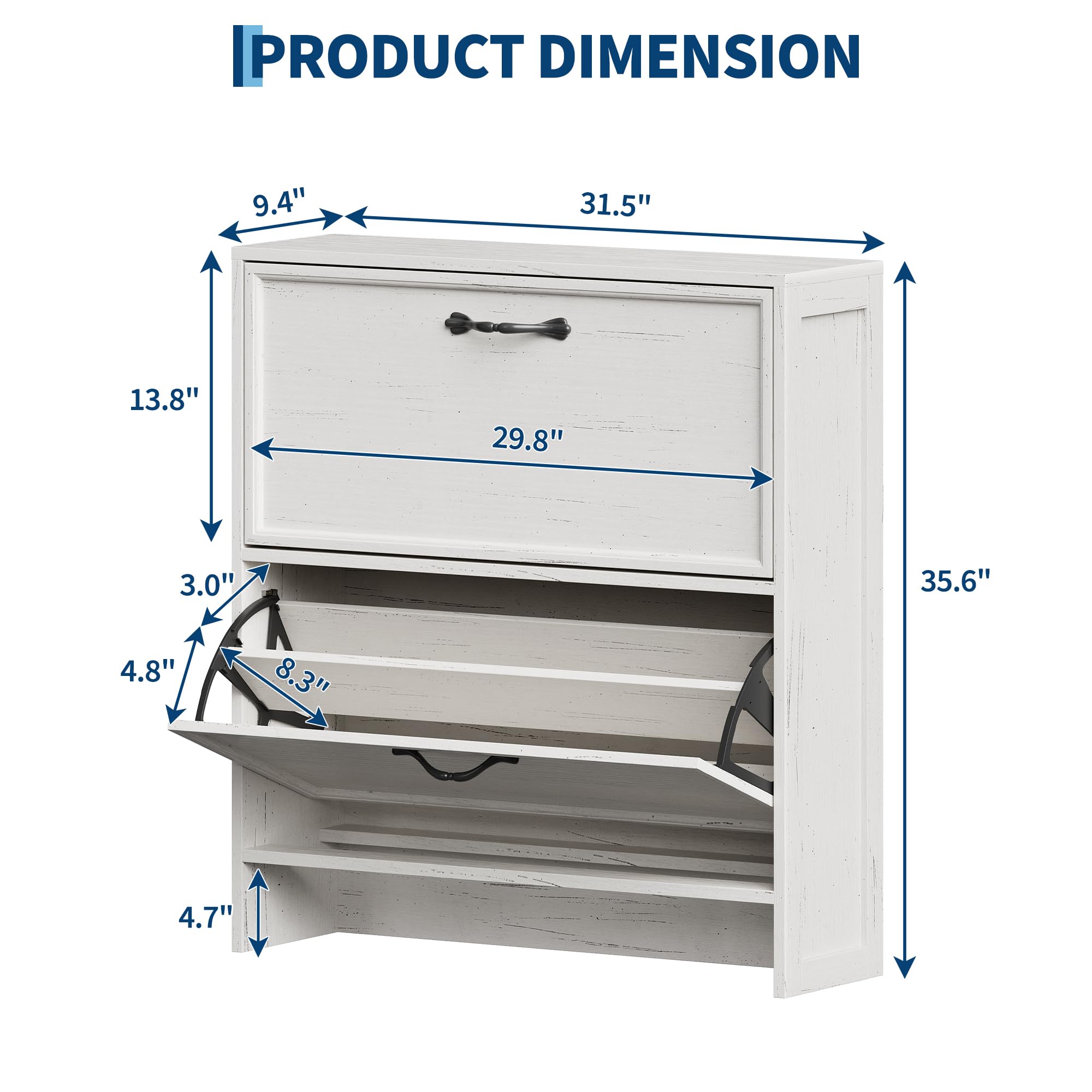Schuhschrank mit 2 Klappschubl – Shoe Rack Cabinet Narrow Entryway Bewertung und Preis