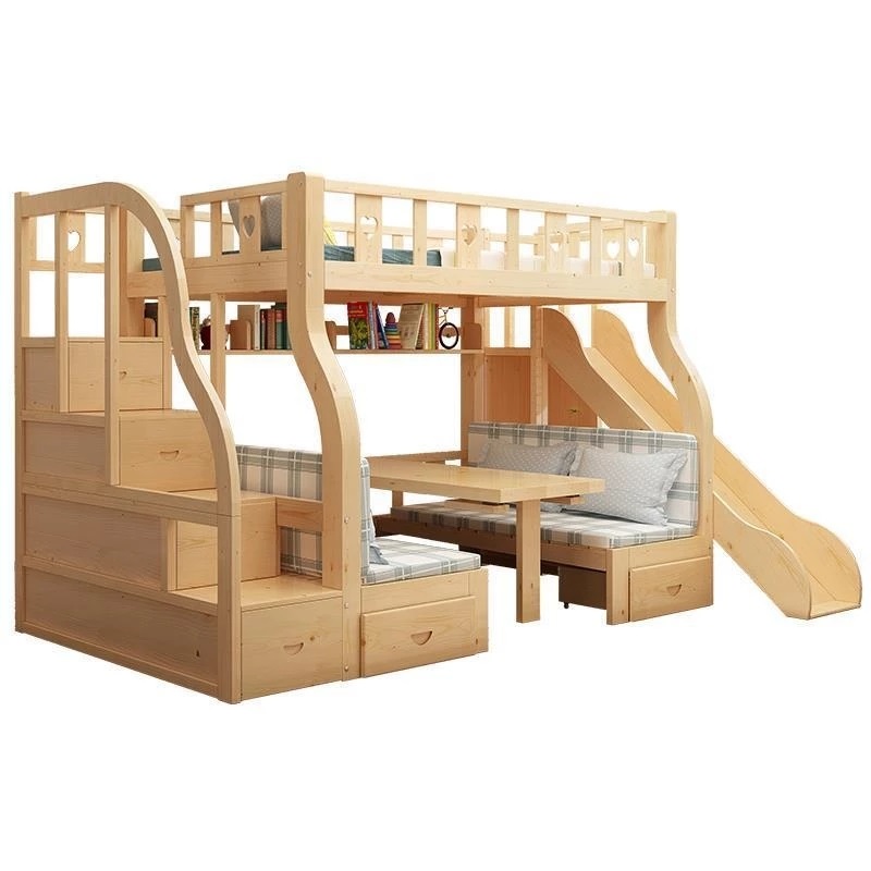 -ForMultifunktions-Etagenbett  – Bunk Bed With Stairs And Slide Bewertung und Preis
