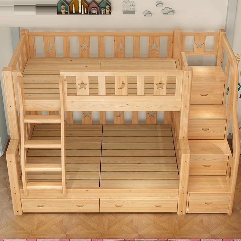 -ForMultifunktions-Etagenbett  – Bunk Bed With Stairs And Slide Bewertung und Preis