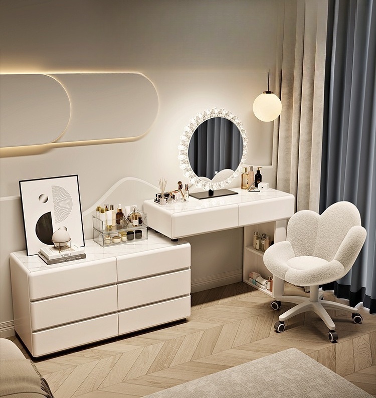 #   Weißer Holz-Schminktisch i – Dressing Table Vanity With Lighted Mirror Bewertung und Preis