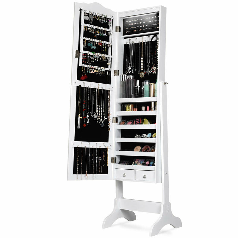 14 LED Schmuckschrank mit Ganz – Full Length Mirror Jewelry Armoire Bewertung und Preis