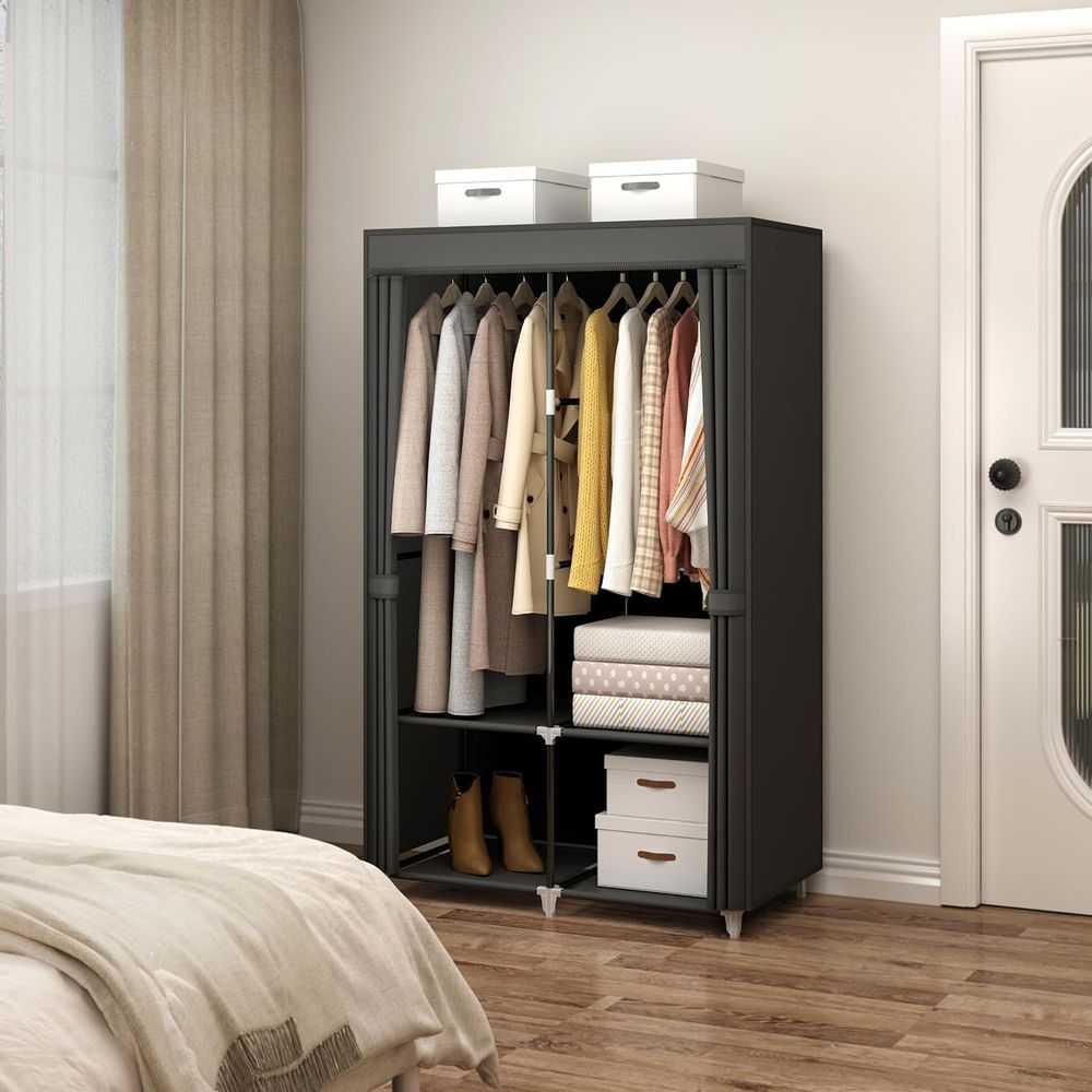 Tragbarer Kleiderschrank für K – Wardrobe Closet Portable Fabric Cover Bewertung und Preis