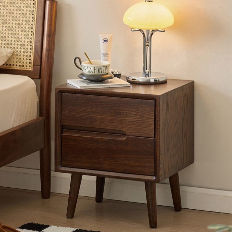 Nachttische aus Holz, Vintage- – Solid Wood Nightstand 2 Drawers Bewertung und Preis