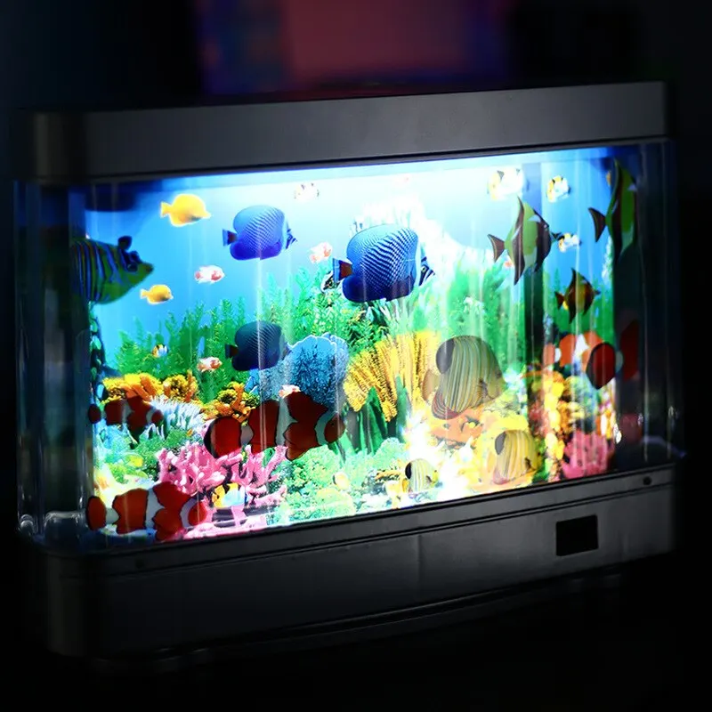 Tropisches Aquarium Lampen kün – Floating Nightstand With Led Light Bewertung und Preis