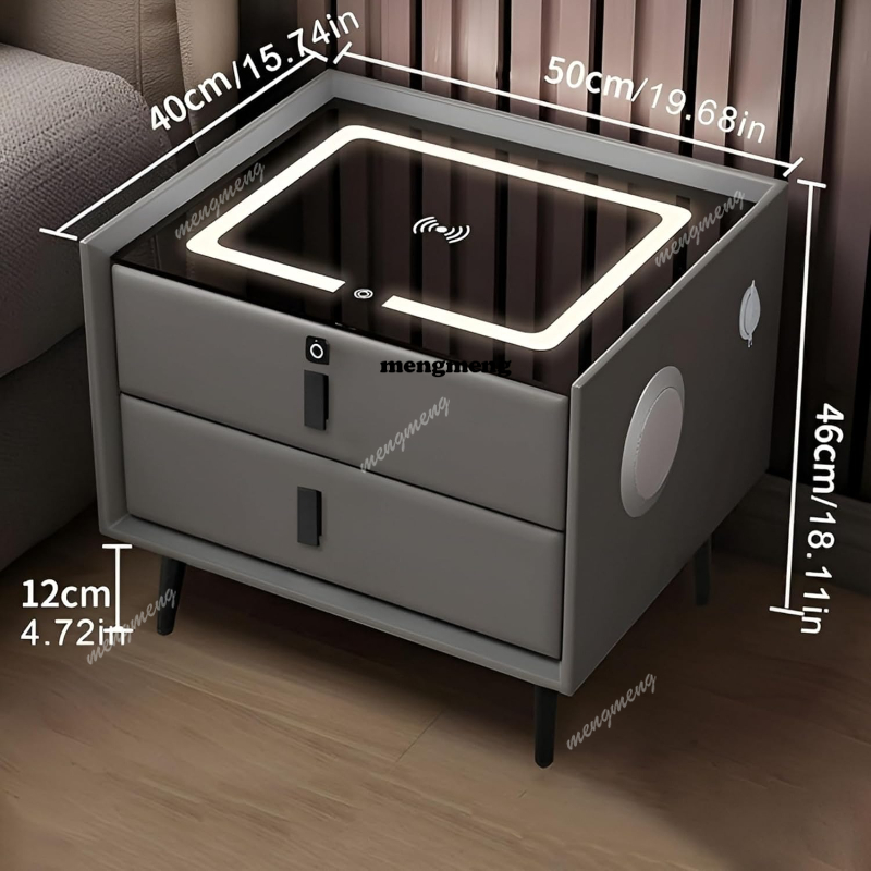 Intelligenter Nachttisch aus m – Solid Wood Nightstand 2 Drawers Bewertung und Preis