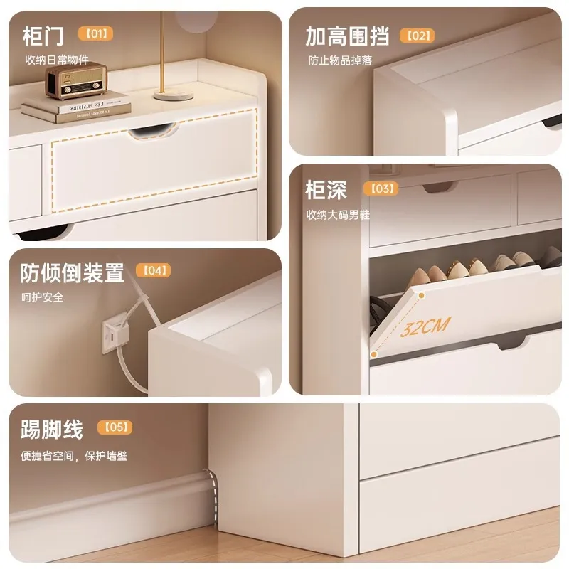 Schuhschrank mit Massivholzker – Shoe Rack Cabinet Narrow Entryway Bewertung und Preis