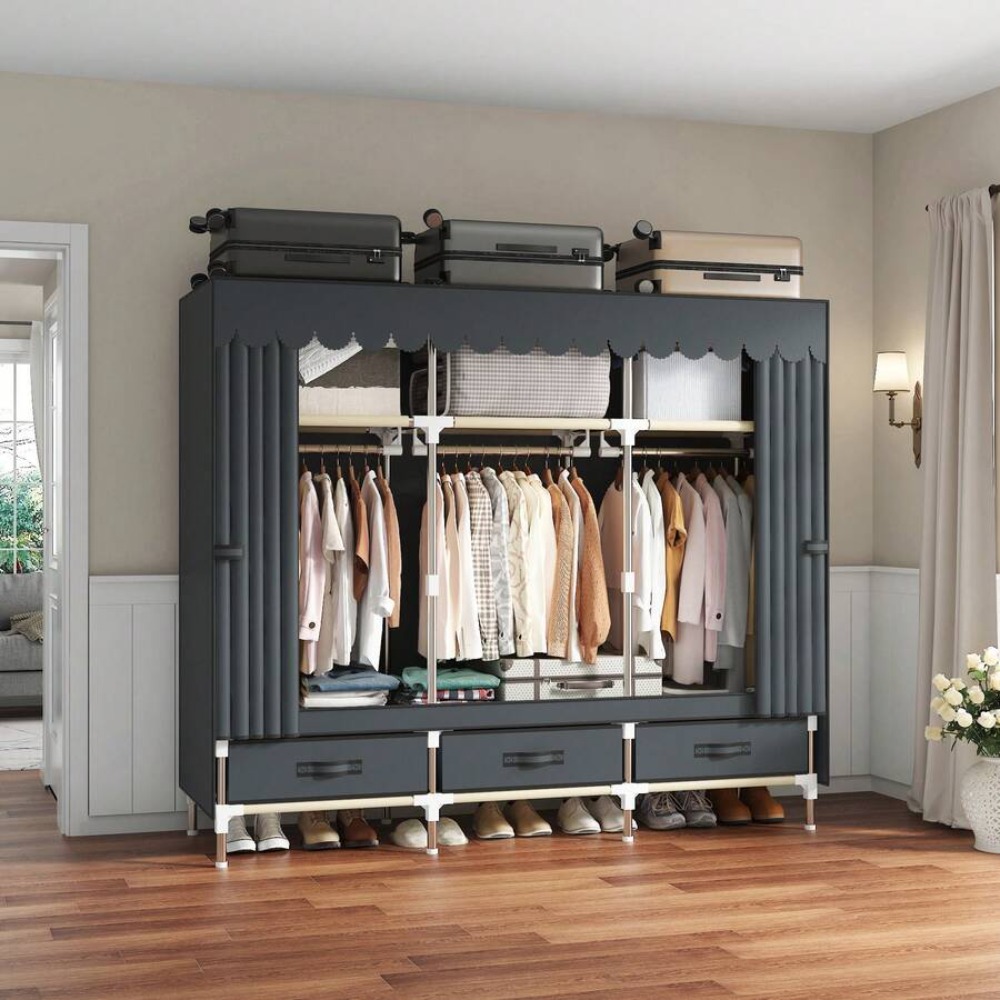 Tragbarer Kleiderschrank, 16 m – Wardrobe Closet Portable Fabric Cover Bewertung und Preis