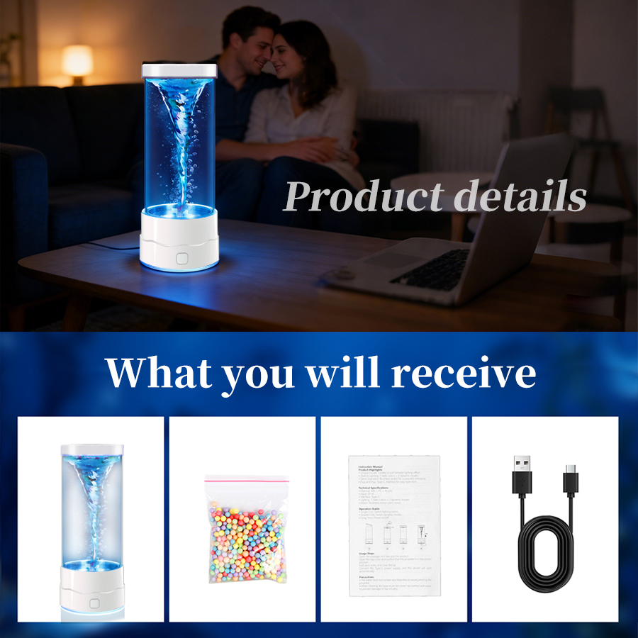 Kreatives LED-Tornado-Nachtlic – Floating Nightstand With Led Light Bewertung und Preis