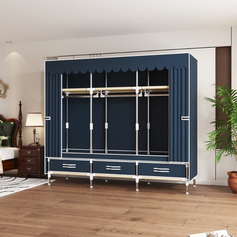 65-Zoll-Stoffschrank mit Schub – Wardrobe Closet Portable Fabric Cover Bewertung und Preis